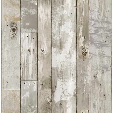Inhome Driftwood Peel & Stick Wallpaper Brown NH3552